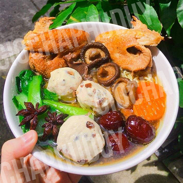 chả bi nấm mèo